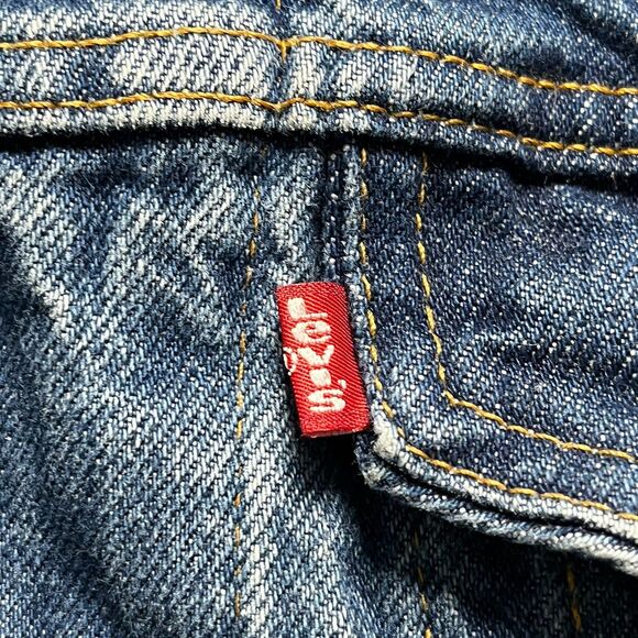 Levi's Jacket Mens Blue Denim Jeans Trucker Vintage 80s  38L ( Small ) - Picture 7 of 11